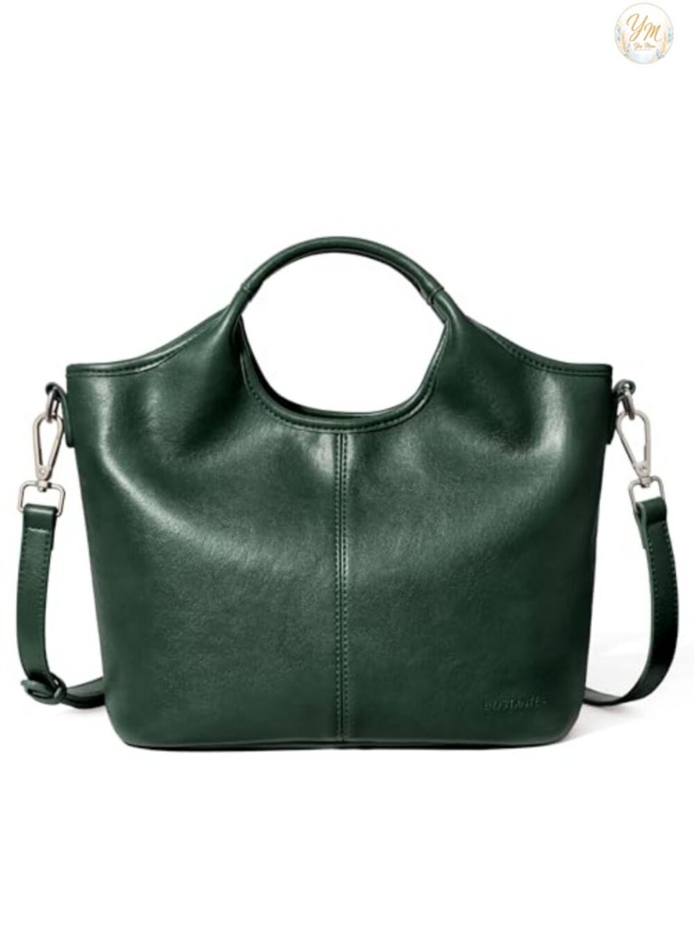 Vegan Leather Satchel Crossbody Zip Handbag Women Purse